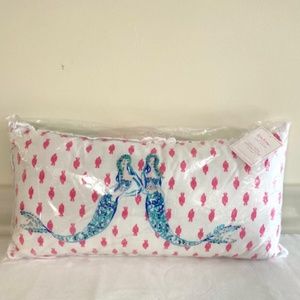 Lilly Pulitzer for Pottery Barn Kids Print Motif Mermaid Lumbar Pillow~Fabulous~